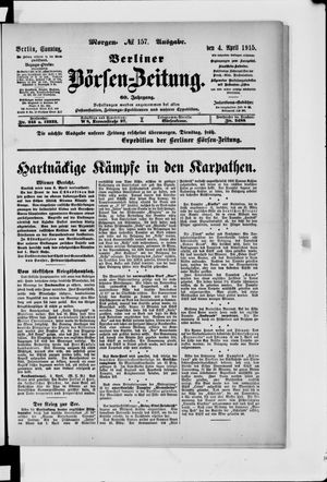 Berliner Börsen-Zeitung vom 04.04.1915
