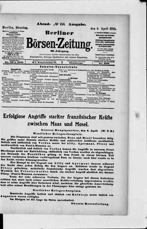 Berliner Börsen-Zeitung vom 06.04.1915