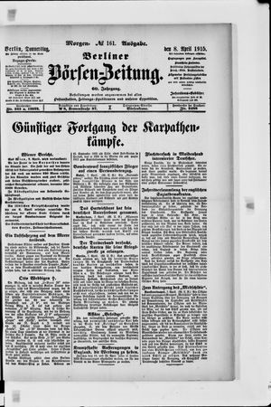 Berliner Börsen-Zeitung vom 08.04.1915