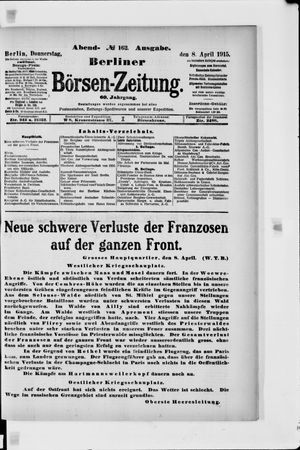 Berliner Börsen-Zeitung vom 08.04.1915