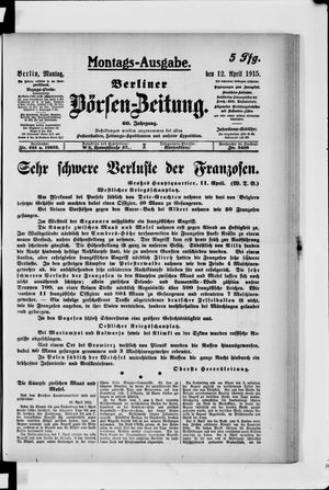 Berliner Börsen-Zeitung vom 12.04.1915