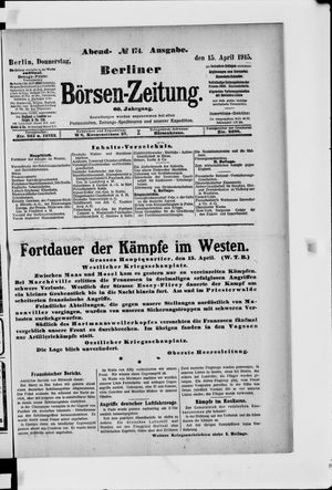 Berliner Börsen-Zeitung vom 15.04.1915