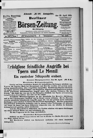 Berliner Börsen-Zeitung vom 29.04.1915