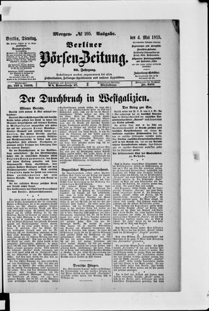 Berliner Börsen-Zeitung vom 04.05.1915
