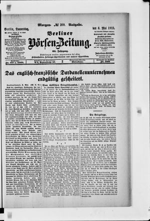 Berliner Börsen-Zeitung vom 06.05.1915