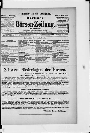 Berliner Börsen-Zeitung vom 07.05.1915