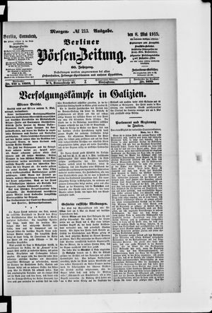 Berliner Börsen-Zeitung vom 08.05.1915