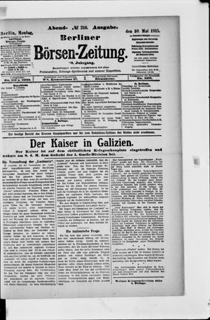Berliner Börsen-Zeitung vom 10.05.1915