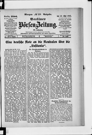 Berliner Börsen-Zeitung vom 12.05.1915
