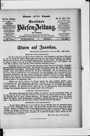 Berliner Börsen-Zeitung vom 16.05.1915