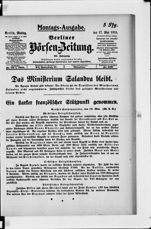 Berliner Börsen-Zeitung vom 17.05.1915