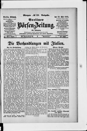 Berliner Börsen-Zeitung vom 19.05.1915