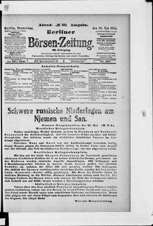Berliner Börsen-Zeitung vom 20.05.1915