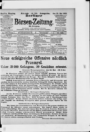 Berliner Börsen-Zeitung vom 25.05.1915