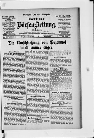 Berliner Börsen-Zeitung vom 28.05.1915