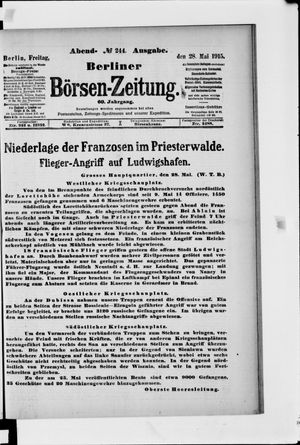 Berliner Börsen-Zeitung vom 28.05.1915