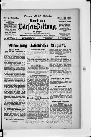 Berliner Börsen-Zeitung vom 03.06.1915