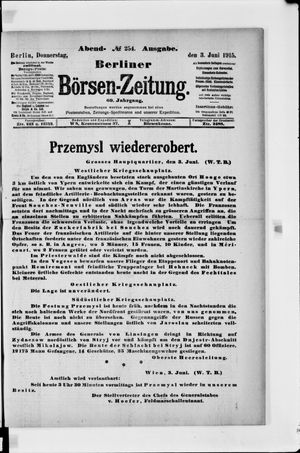 Berliner Börsen-Zeitung vom 03.06.1915