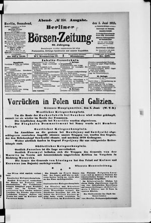 Berliner Börsen-Zeitung vom 05.06.1915
