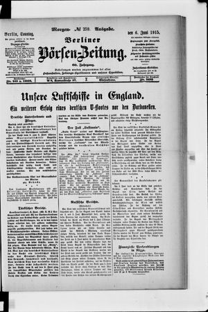 Berliner Börsen-Zeitung vom 06.06.1915