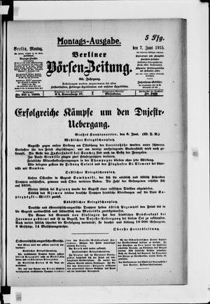 Berliner Börsen-Zeitung vom 07.06.1915