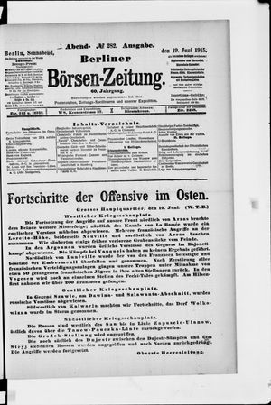 Berliner Börsen-Zeitung vom 19.06.1915