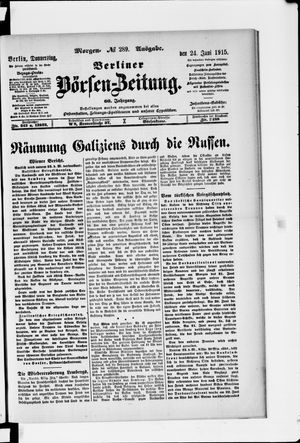 Berliner Börsen-Zeitung vom 24.06.1915