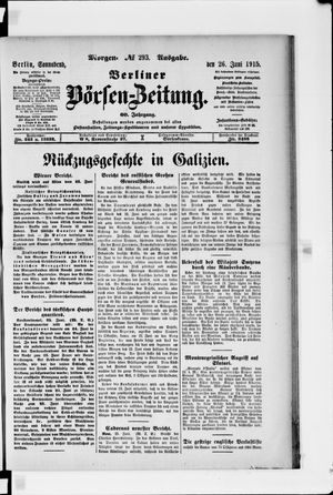 Berliner Börsen-Zeitung vom 26.06.1915