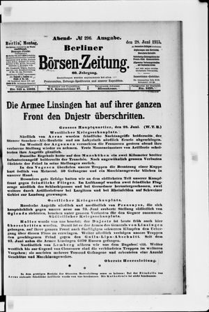Berliner Börsen-Zeitung vom 28.06.1915