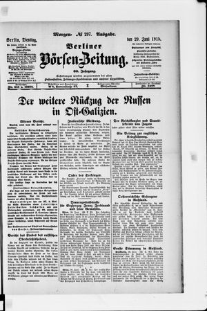 Berliner Börsen-Zeitung vom 29.06.1915