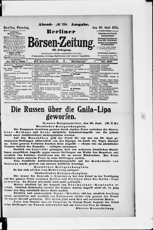 Berliner Börsen-Zeitung vom 29.06.1915
