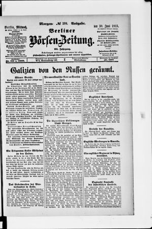 Berliner Börsen-Zeitung vom 30.06.1915