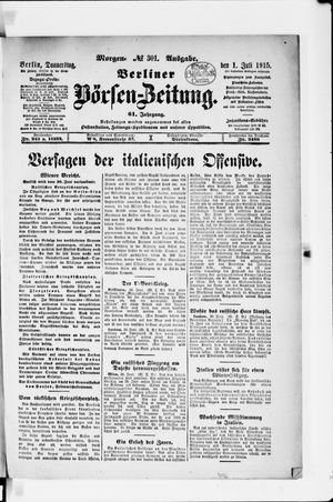 Berliner Börsen-Zeitung on Jul 1, 1915