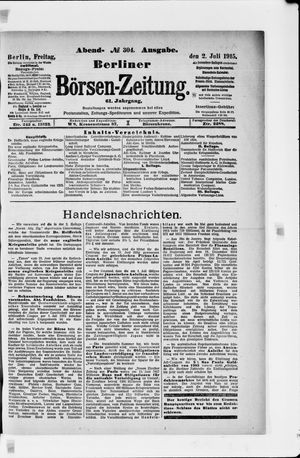 Berliner Börsen-Zeitung vom 02.07.1915