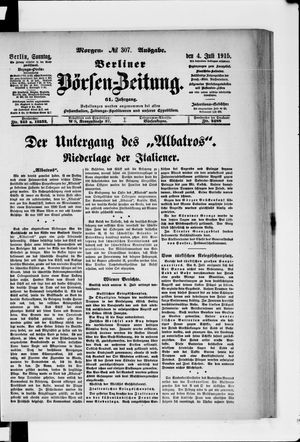 Berliner Börsen-Zeitung vom 04.07.1915