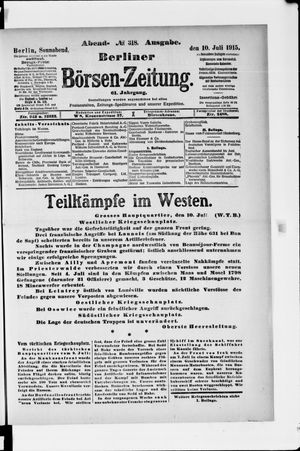 Berliner Börsen-Zeitung vom 10.07.1915