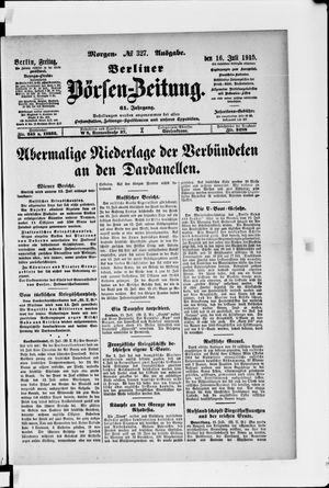 Berliner Börsen-Zeitung vom 16.07.1915