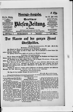 Berliner Börsen-Zeitung vom 26.07.1915