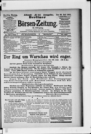 Berliner Börsen-Zeitung vom 26.07.1915