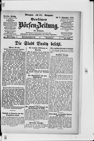Berliner Börsen-Zeitung vom 03.09.1915