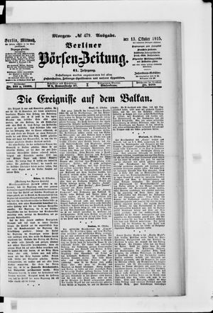 Berliner Börsen-Zeitung vom 13.10.1915