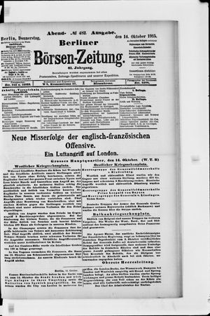 Berliner Börsen-Zeitung vom 14.10.1915