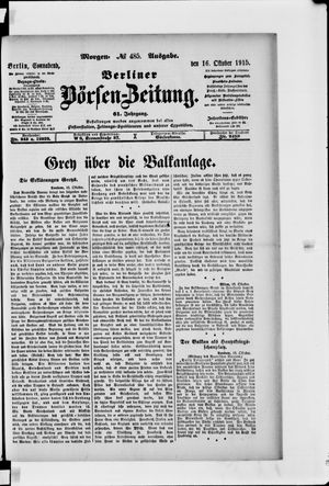 Berliner Börsen-Zeitung vom 16.10.1915