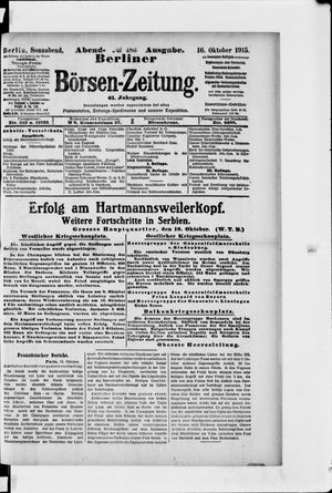 Berliner Börsen-Zeitung vom 16.10.1915