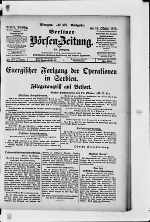 Berliner Börsen-Zeitung vom 19.10.1915