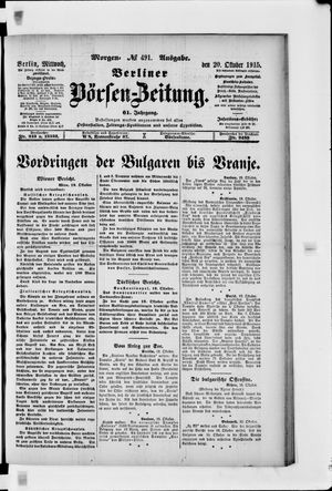 Berliner Börsen-Zeitung on Oct 20, 1915