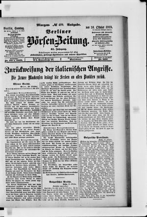 Berliner Börsen-Zeitung vom 24.10.1915