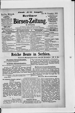 Berliner Börsen-Zeitung vom 10.11.1915