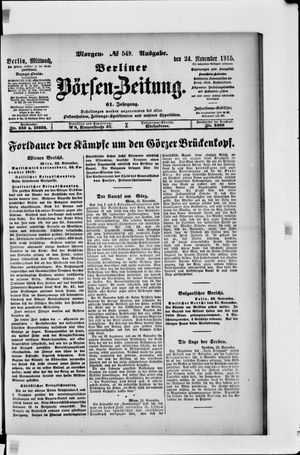 Berliner Börsen-Zeitung vom 24.11.1915