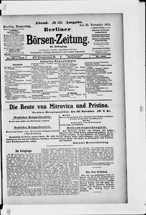 Berliner Börsen-Zeitung vom 25.11.1915